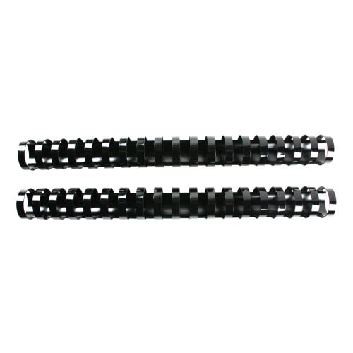 Fellowes Premium 1" Black Plastic Combs 10pk - 52383 - Clearance Sale