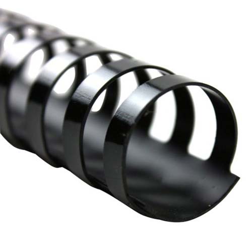 Fellowes Premium 1" Black Plastic Combs 50pk - 52328