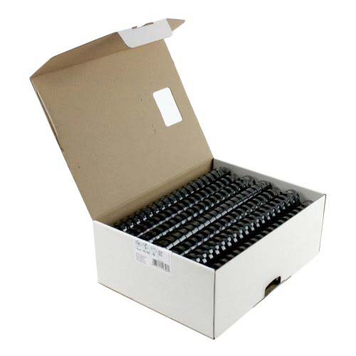 Fellowes Premium 1" Black Plastic Combs 50pk - 52328