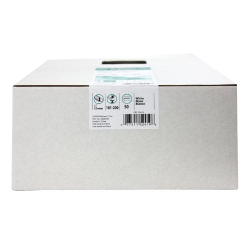 Fellowes Premium 1" White Plastic Combs 50pk - 52419