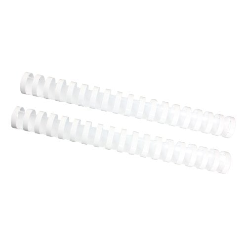 Fellowes Premium 1" White Plastic Combs 50pk - 52419