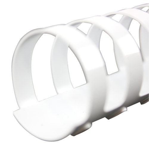 Fellowes Premium 1" White Plastic Combs 50pk - 52419