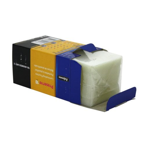 Fellowes Premium 10mil Business Card Laminating Pouches 100pk - 52058