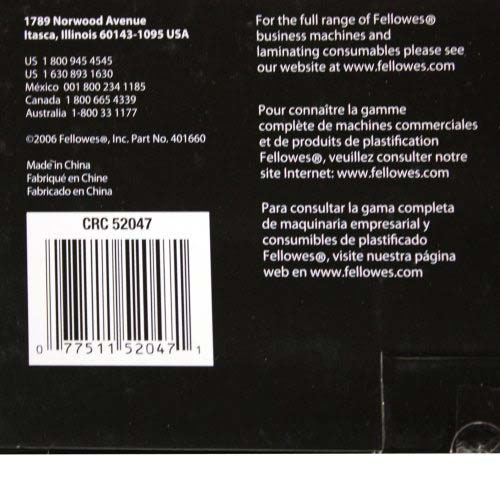 Fellowes Premium 10mil Legal Size Laminating Pouches 50pk - 52047