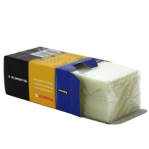 Fellowes Premium 10mil Punched Luggage Tag Pouches - 100pk
