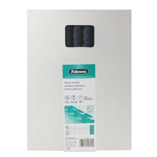 Fellowes Premium 3/4" Navy Blue Plastic Binding Combs 100pk - 52392