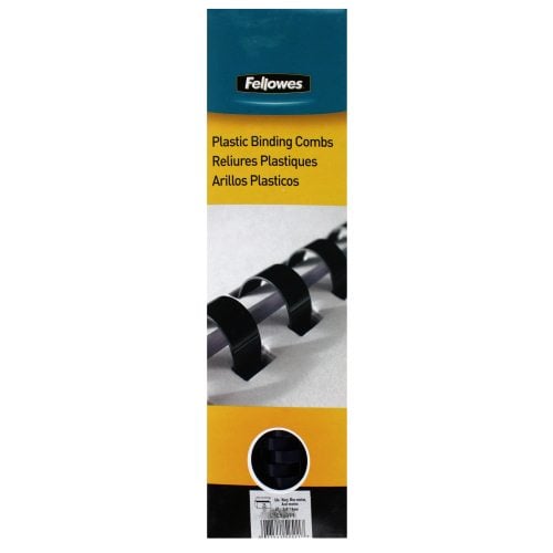 Fellowes Premium 3/4" Navy Blue Plastic Binding Combs 25pk - 52511