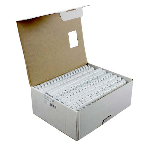 Fellowes Premium 3/4" White Plastic Binding Combs 100pk - 52374