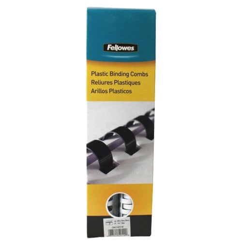 Fellowes Premium 3/4" White Plastic Binding Combs - 25pk