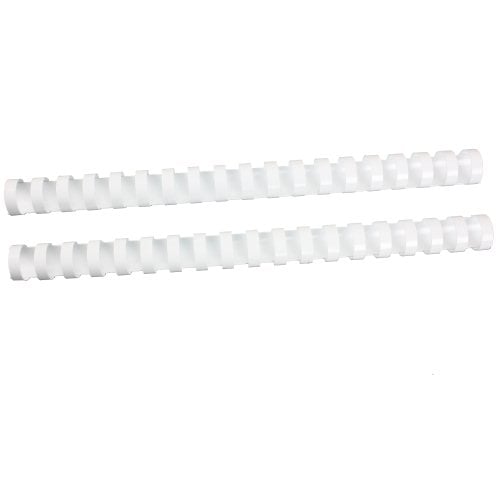 Fellowes Premium 3/4" White Plastic Binding Combs - 25pk