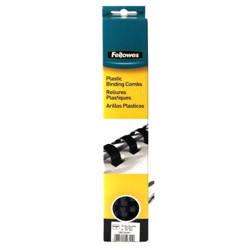 Fellowes Premium 3/8" Navy Blue Plastic Binding Combs 25pk
