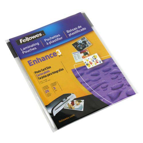 Fellowes Premium 3mil 4" x 6" Photo Laminating Pouches 25pk - 5208301