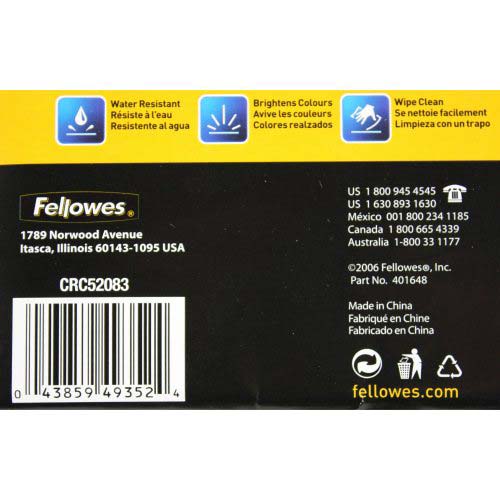 Fellowes Premium 3mil 4" x 6" Photo Laminating Pouches 25pk - 5208301