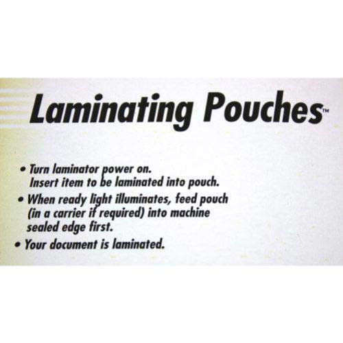 Fellowes Premium 3mil Adhesive Back Laminating Pouches - 100pk