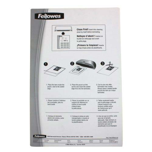 Fellowes Premium 3mil Legal Size Laminating Pouches 100pk - 52455 - Clearance Sale