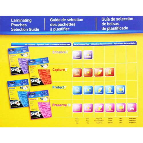 Fellowes Premium 3mil Legal Size Laminating Pouches 50pk - 52226