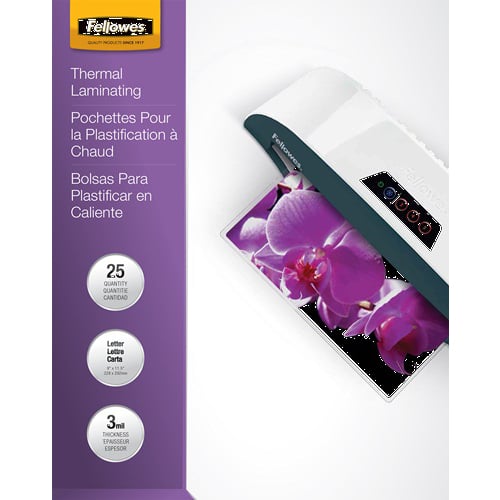 Fellowes ImageLast Letter Size Laminating Pouches