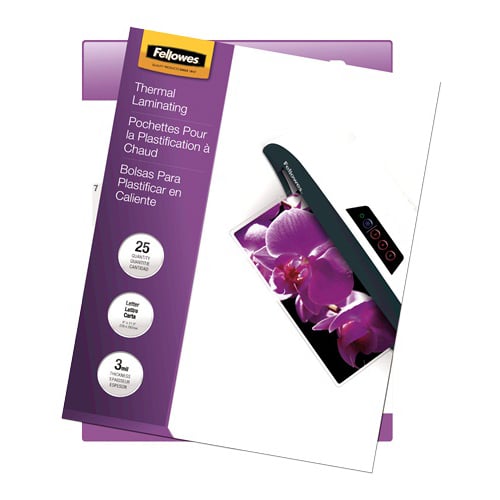 Fellowes ImageLast 3mil Letter Size Laminating Pouches 25pk - 5200501