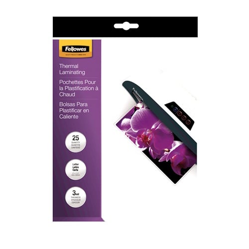 Fellowes ImageLast 3mil Letter Size Laminating Pouches 25pk - 5200501