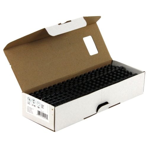 Fellowes Premium 5/16" Black Plastic Binding Combs 100pk - 52507