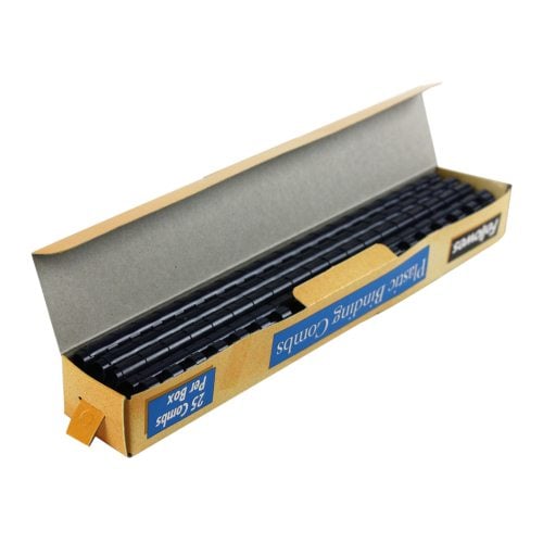Fellowes Premium 5/16" Navy Blue Plastic Binding Combs 25pk
