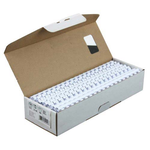 Fellowes Premium 5/16" White Plastic Binding Combs 25pk - 52330