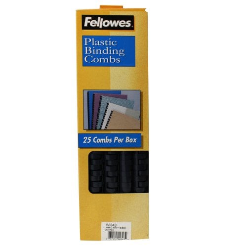 Fellowes Premium 5/8" Navy Blue Plastic Binding Combs 25pk
