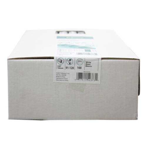 Fellowes Premium 5/8" White Plastic Binding Combs 100pk - 52373