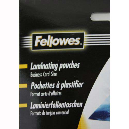 Fellowes Premium 5mil Business Card Laminating Pouches - 25pk