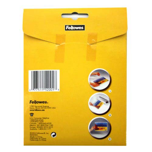 Fellowes Premium 5mil Business Card Laminating Pouches - 25pk