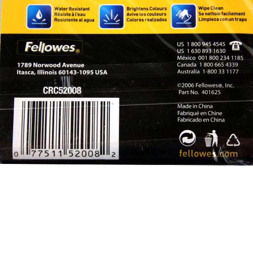 Fellowes Premium 5mil Index Card Laminating Pouches 25pk - 52008