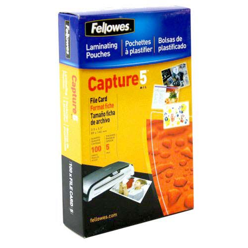 Fellowes Premium 5mil Index Card Laminating Pouches