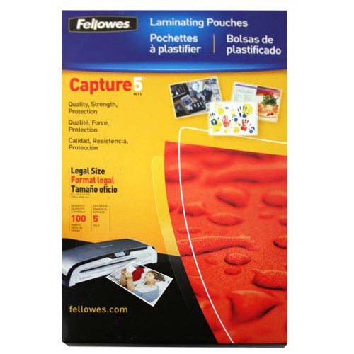 Fellowes Premium 5mil Legal Size Laminating Pouches 100pk - 52045 - Clearance Sale