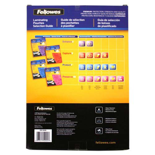 Fellowes Premium 5mil Legal Size Laminating Pouches 100pk - 52045 - Clearance Sale