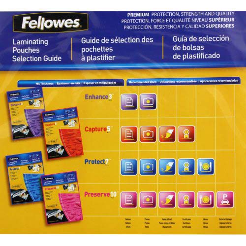 Fellowes Premium 5mil Legal Size Laminating Pouches 100pk - 52045 - Clearance Sale