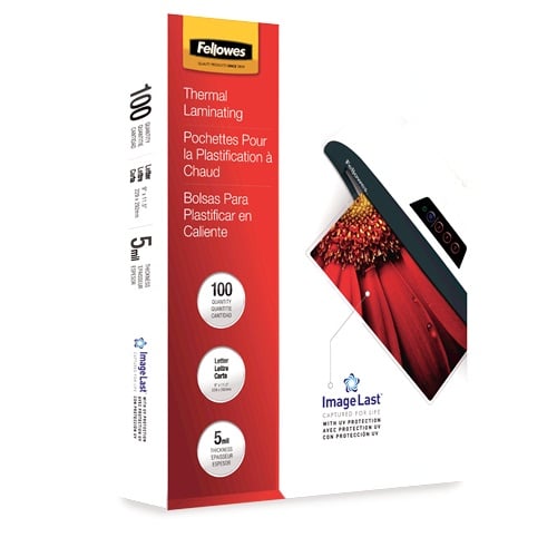 Fellowes ImageLast 5mil Letter Size Laminating Pouches 100pk - 52040 - Clearance Sale