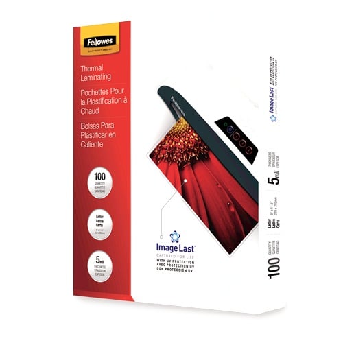 Fellowes ImageLast 5mil Letter Size Laminating Pouches 100pk - 52040 - Clearance Sale