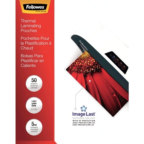 Fellowes ImageLast 5mil Letter Size Laminating Pouches 50pk - 5204002 - Clearance Sale