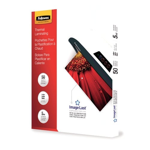 Fellowes ImageLast 5mil Letter Size Laminating Pouches 50pk - 5204002 - Clearance Sale