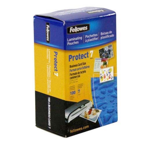 Fellowes Premium 7mil Business Card Laminating Pouches 100pk - 52059