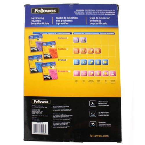 Fellowes Premium 7mil Legal Size Laminating Pouches 100pk - 52046