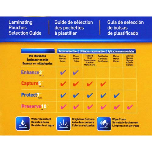 Fellowes Premium 7mil Punched Luggage Tag Pouches - 100pk
