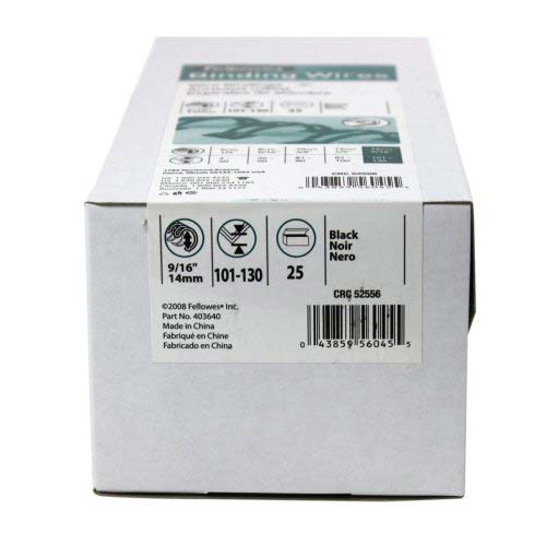 Fellowes Premium 9/16" Black Wire Binding Elements 25pk - 5255601