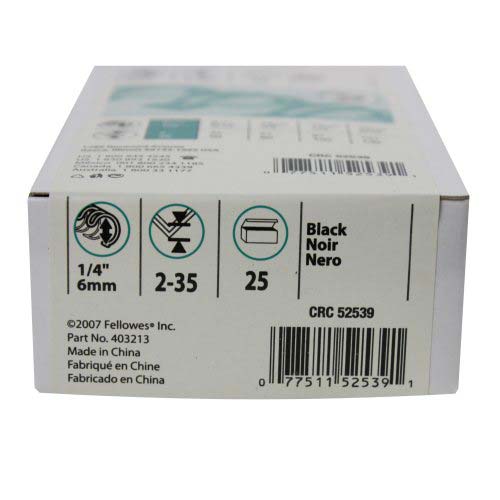 Fellowes Premium Black Wire Binding Elements - 25pk