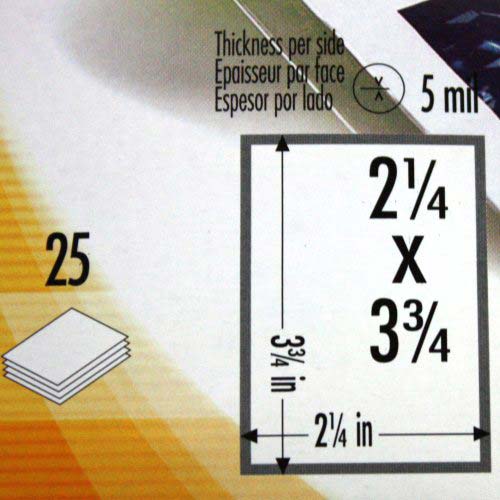 Fellowes Premium Business Card Laminating Pouches
