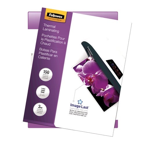 Fellowes ImageLast 3mil Letter Size Laminating Pouches 150pk - 5200509- Clearance Sale