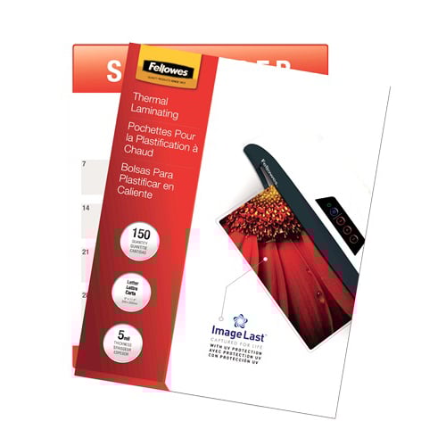 Fellowes ImageLast 5mil Letter Size Laminating Pouches 150pk - 5204007