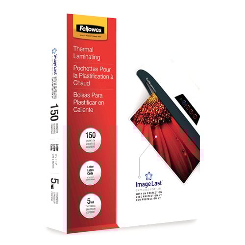 Fellowes ImageLast 5mil Letter Size Laminating Pouches 150pk - 5204007