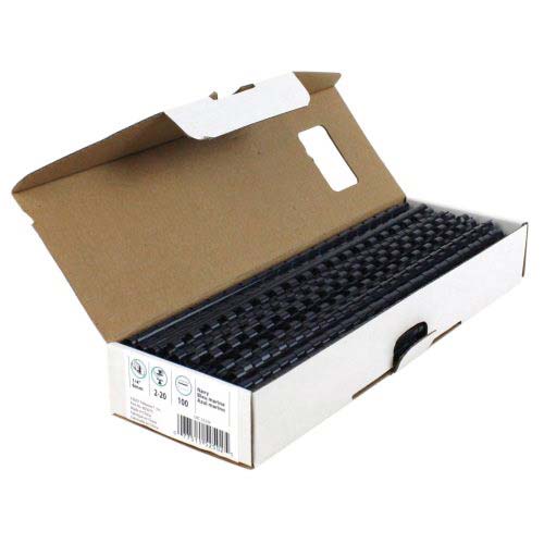 Fellowes Premium Navy Blue Plastic Binding Combs 100pk