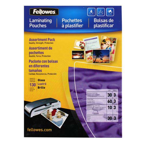 Fellowes Premium Pouch Laminating Starter Kit 130pk - 5208502